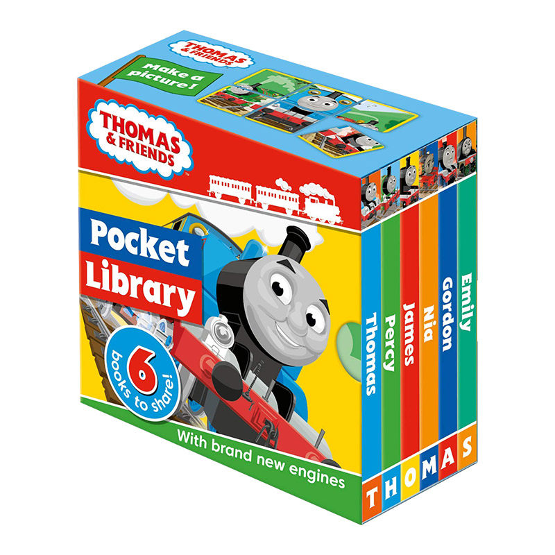 英文原版绘本 tte pocket library 封底可玩拼图 儿童英语启蒙纸板书