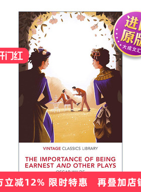 英文原版 The Importance of Being Earnest and Other Plays 不可儿戏及王尔德其他戏剧 Vintage经典图书馆系列进口英语原版书籍