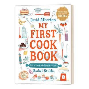 Bake 精装 绘本 Make Book First 英文版 初级厨艺书 and 进口英语原版 Cook 我 英文原版 书籍 Learn