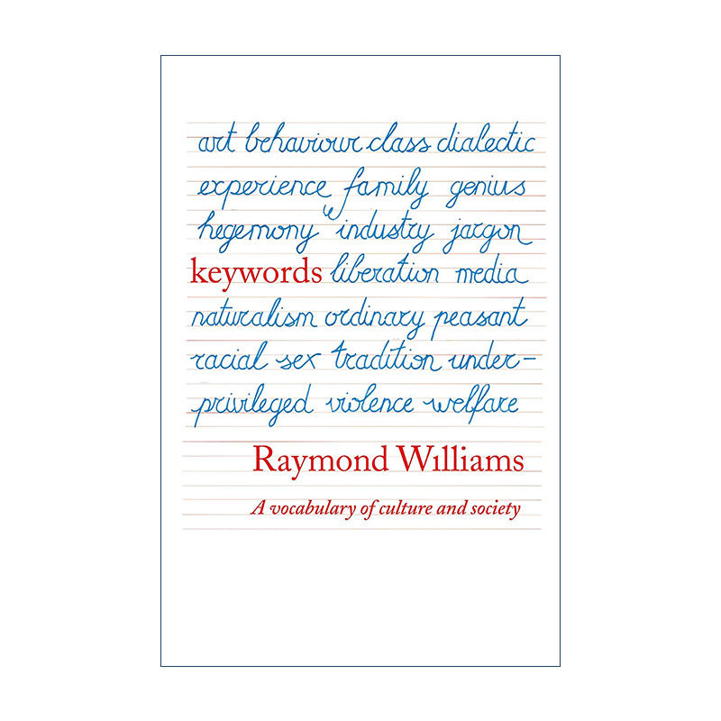 英文原版 Keywords A Vocabulary of Culture and Society 关键词 文化与社会的词汇 雷蒙·威廉斯 英文版 进口英语原版书籍