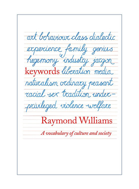 英文原版 Keywords A Vocabulary of Culture and Society 关键词 文化与社会的词汇 雷蒙·威廉斯 英文版 进口英语原版书籍