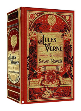 英文原版小说 Jules Verne Seven Novels 儒勒凡尔纳7部作品合集 巴诺经典 皮革精装版 英文版 进口英语原版书籍