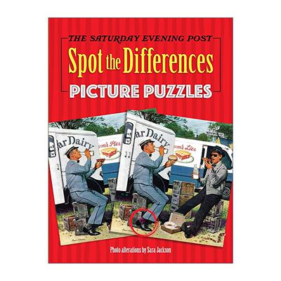 英文原版 The Saturday Evening Post Spot the Differences Picture Puzzles 星期六晚邮报找不同谜题集 找茬游戏 益智活动书