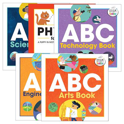 英文原版 STEAM Baby for Infants and Toddlers 幼儿儿童启蒙认知绘本5册 英文版 进口英语原版书籍