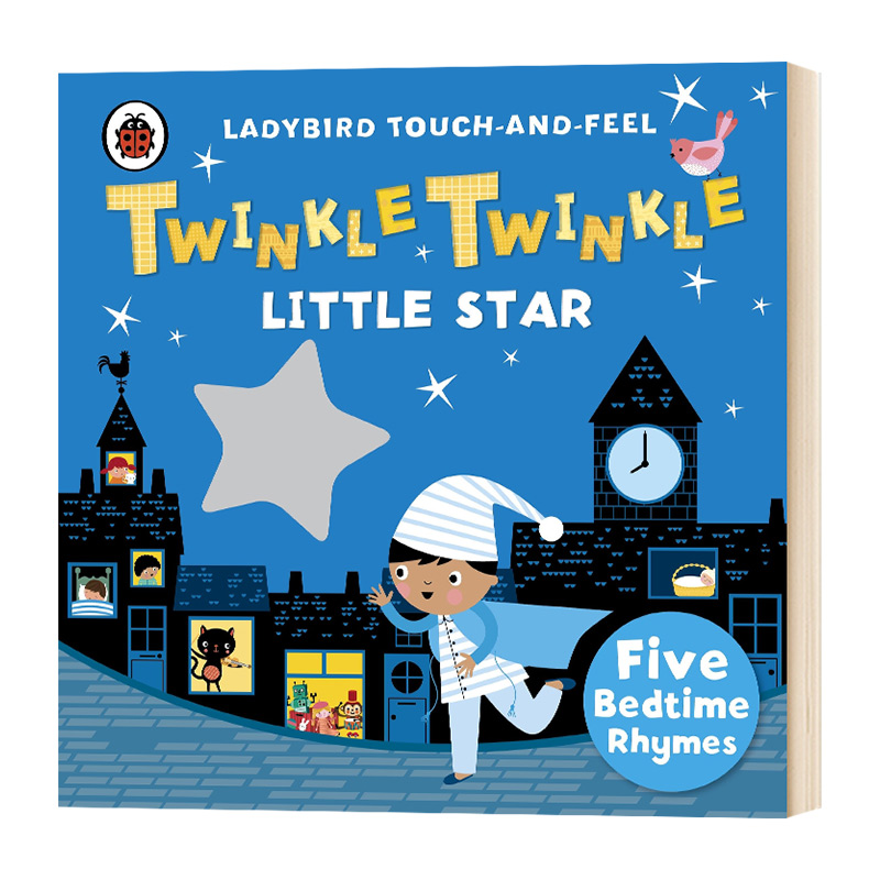 Twinkle Twinkle Little Star Ladybird 英文原版绘本 闪闪小星星 小瓢虫童谣触摸书系列 儿童英语启蒙图画故事书籍 英文版进口书