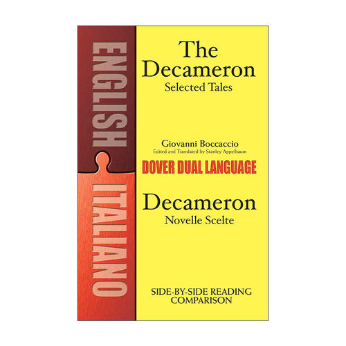 原版 Decameron Selected Tales - Decameron Novelle Scelte 十日谈选集 薄伽丘 英意双语版 进口原版书籍