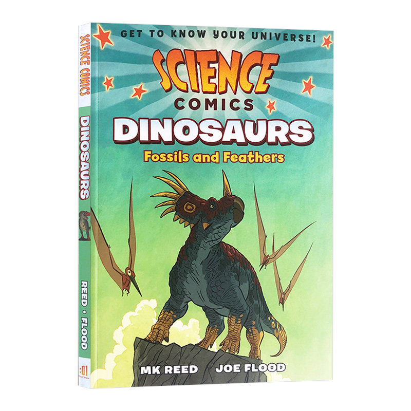 英文原版 Science Comics Dinosaurs Fossils and Feathers 科学漫画系列 恐龙 英文版儿童图书
