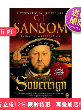 英文原版小说 Sovereign Matthew Shardlake Mysteries 03 都铎疑云 卷三 一国之君 C. J. Sansom 英文版 进口英语原版书籍
