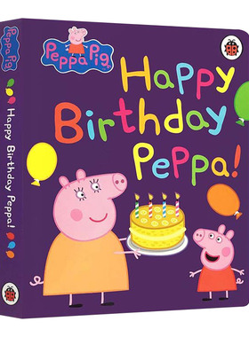 英文原版 Peppa Pig Happy Birthday Peppa 生日快乐粉红猪小妹 小猪佩奇 儿童精装图画故事书 英文版 进口英语原版书籍