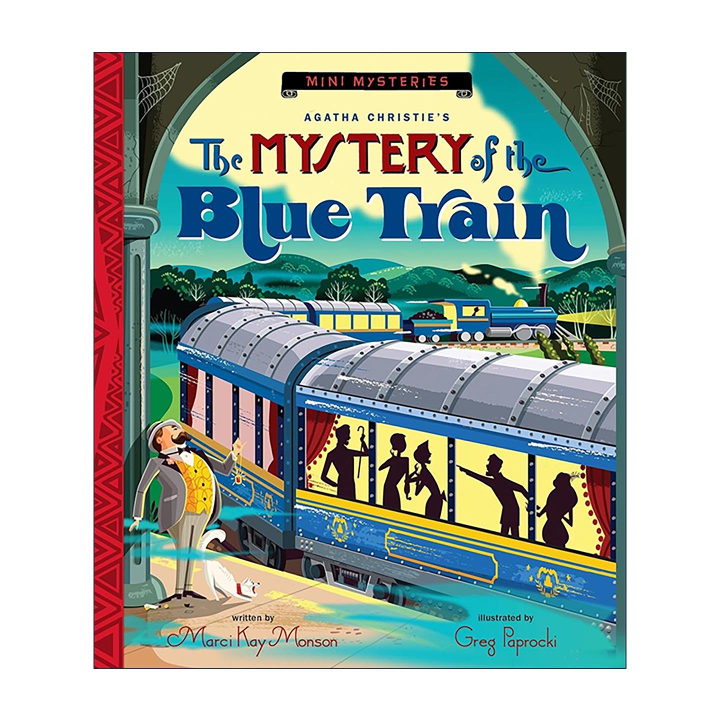 英文原版 Mystery Of The Blue Train 蓝色列车之谜 阿加莎·克里斯蒂侦探绘本 精装 迷你谜案系列 英文版 进口英语原版书籍