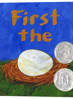 精装 先有蛋 英文原版 First the Egg 2008凯迪克银奖绘本 英文版 进口英语书籍儿童图书
