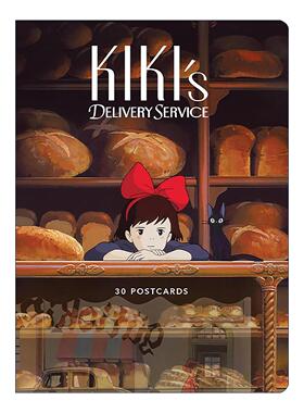 英文原版 Studio Ghibli Kiki's Delivery Service 魔女宅急便 30张明信片 吉卜力工作室 英文版 进口英语原版书籍