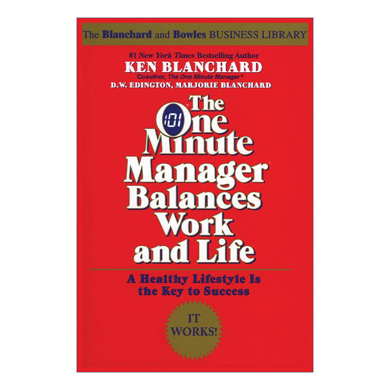 英文原版 The One Minute Manager Balances Work & Life 一分钟经理人 平衡工作与生活 Ken Blanchard 英文版 进口英语原版书籍