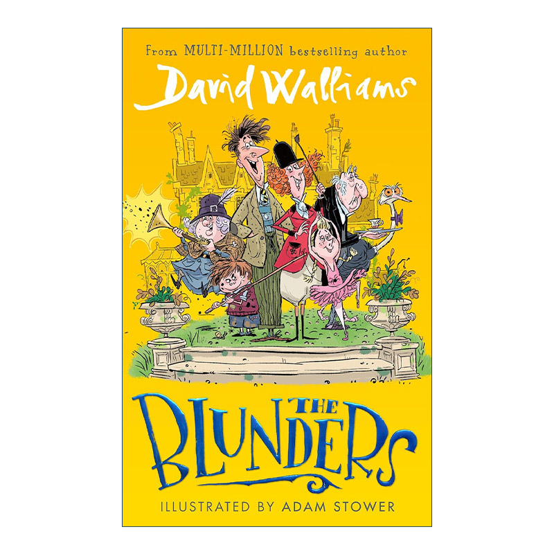 英文原版 The Blunders 神经一家人 大卫威廉姆斯新作 儿童幽默插画章节书 英文版 进口英语原版书籍