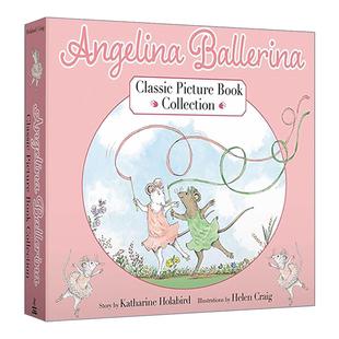 芭蕾小精灵安吉莉娜 Angelina Book 英文原版 精装 进口英语原版 Classic 英文版 Ballerina 书籍 Picture 绘本3册盒装 Collection