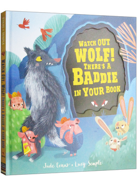 英文原版绘本 Watch Out Wolf  Theres a Badd 小狼请注意 精装 英文版 进口英语原版书籍