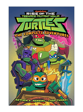 英文原版 Rise of the Teenage Mutant Ninja Turtles The Complete Adventures 忍者神龟的崛起 完整冒险漫画 进口英语原版书籍