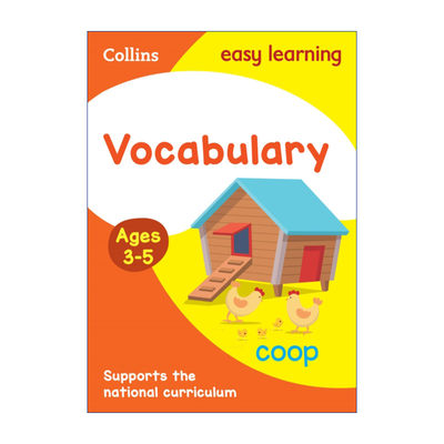 英文原版 Collins Easy Learning Activity Books Ages 3-5 Vocabulary 柯林斯易学儿童词汇练习3-5岁 英文版 进口英语原版书籍