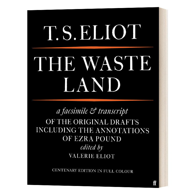 英文原版 The Waste Land Facsimile 荒原 TS艾略特诗歌 传真及原始手稿 全彩版 50周年纪念版 英文版 进口英语原版书籍