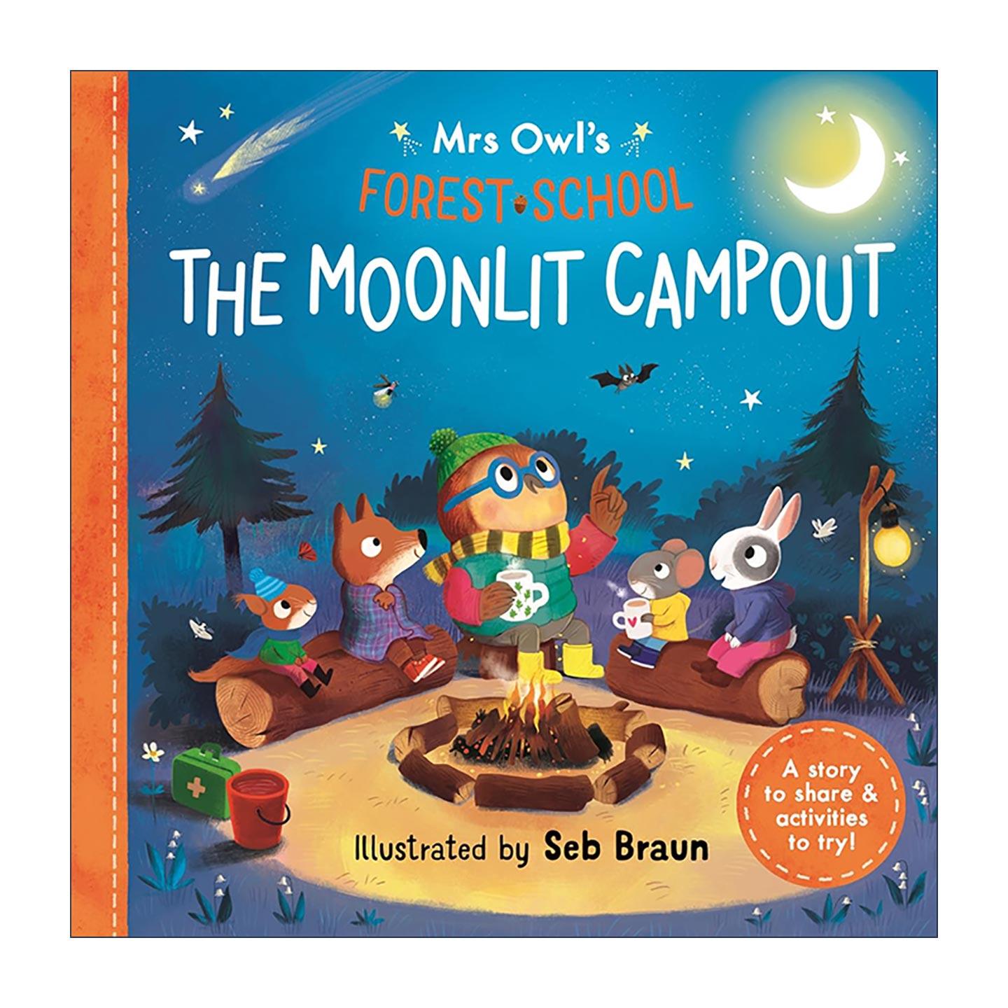 英文原版 Mrs Owl’s Forest School The Moonlit Campout 猫头鹰夫人的森林学校 野外露营 儿童故事绘本 英文版 进口英语原版书籍