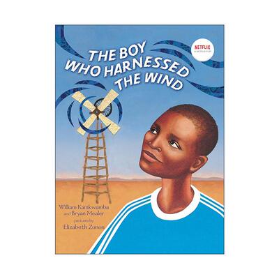 英文原版 The Boy Who Harnessed the Wind 驭风少年 绘本图画书版 威廉·坎宽巴 精装 英文版 进口英语原版书籍