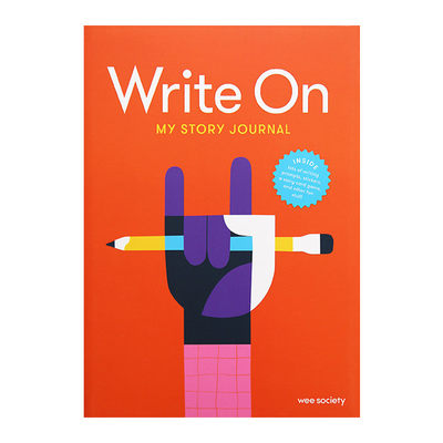 英文原版 Write On My Story Journal 儿童创意写作日记 让幼儿爱上写作 培养写作技能 儿童自我创作笔记本 进口英语原版书籍