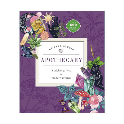 英文原版 Sticker Studio: Apothecary 贴纸工作室 草药 含超600张贴纸 现代神秘主义者的贴纸画廊 英文版 进口英语原版书籍