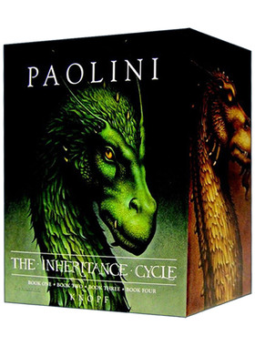 英文原版 The Inheritance Cycle 4-Book Hard Cover Boxed Set 遗产四部曲 伊拉龙长老 4册精装盒装套装 Christopher Paolini