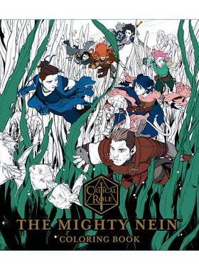 英文原版 Critical Role The Mighty Nein Coloring Book 关键角色 强力内恩涂色书 Dark Horse漫画 英文版 进口英语原版书籍