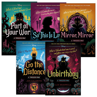 英文原版 A Twisted Tale 迪士尼扭曲故事精装系列5册 小美人鱼 爱丽丝梦游仙境 魔镜魔镜 英文版 进口英语原版书籍