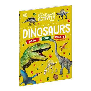 英文版 书籍 Packed Dinosaurs 恐龙科普 Book Fact Activity 进口英语原版 英文原版 活动书 The