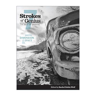 英文原版 Strokes of Genius 7 Depth Dimension and Space 写实绘画全解析 深度 维度和空间 绘画技巧指南 雷切尔·鲁宾·沃尔夫