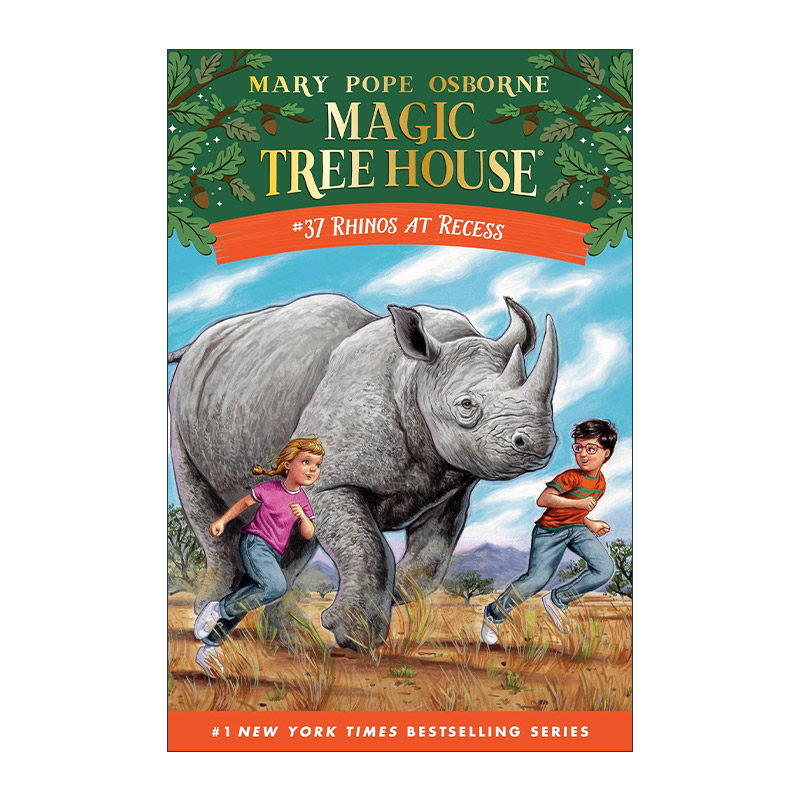 英文原版 Rhinos at Recess Mth37 休息的犀牛 神奇树屋37 英文版 进口英语原版书籍