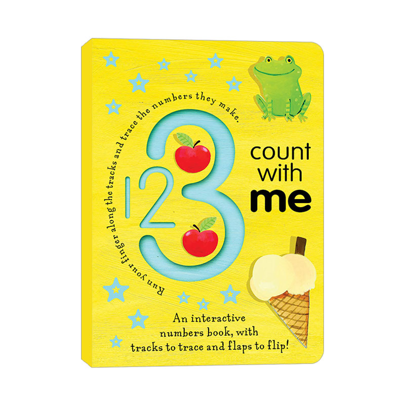 英文原版 123 Count with Me 123跟我一起数 1-3岁幼儿儿童数数启蒙绘本 Tiger Tales 纸板书 英文版 进口英语原版书籍