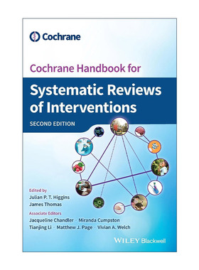 英文原版 Cochrane Handbook for Systematic Reviews of Interventions 科克伦系统评价手册 精装第2版 英文版 进口英语原版书籍