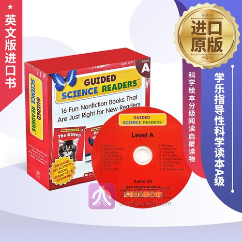 Guided Science Readers Level A 学乐指导性科学读本A级16册套装 英文原版绘本 科学绘本分级阅读儿童英语启蒙读物 英文版进口书