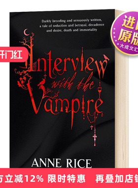 英文原版 Interview With The Vampire 夜访吸血鬼 英文版 进口英语原版书籍 英语小说