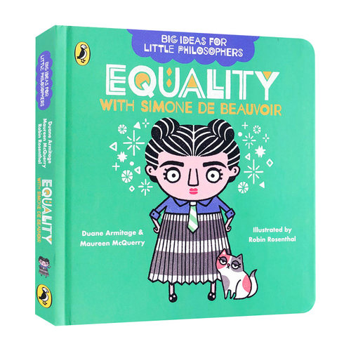 英文原版 Big Ideas for Little Philosophers Equality with Simone de Beauvoir 脑洞大开的哲学家西蒙娜 德 波伏娃 英文版