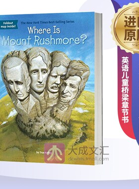 拉什莫尔山在哪里 Where Is Mount Rushmore 英文原版 Nico Medina 总统山在哪里 进口英语书籍WhoWas/WhatWas/WhereIs/whois系列