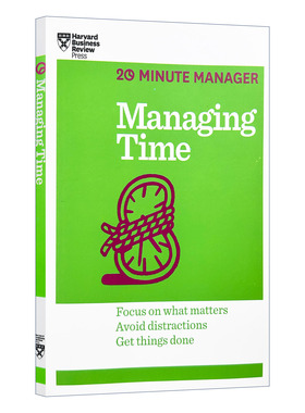 英文原版 Managing Time HBR 20-Minute Manager Series 时间管理 哈佛商业评论二十分钟管理丛书系列 英文版 进口英语原版书籍