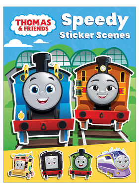 英文原版 Thomas & Friends Speedy Sticker Scenes 托马斯小火车系列 场景贴纸书 英文版 进口英语原版书籍