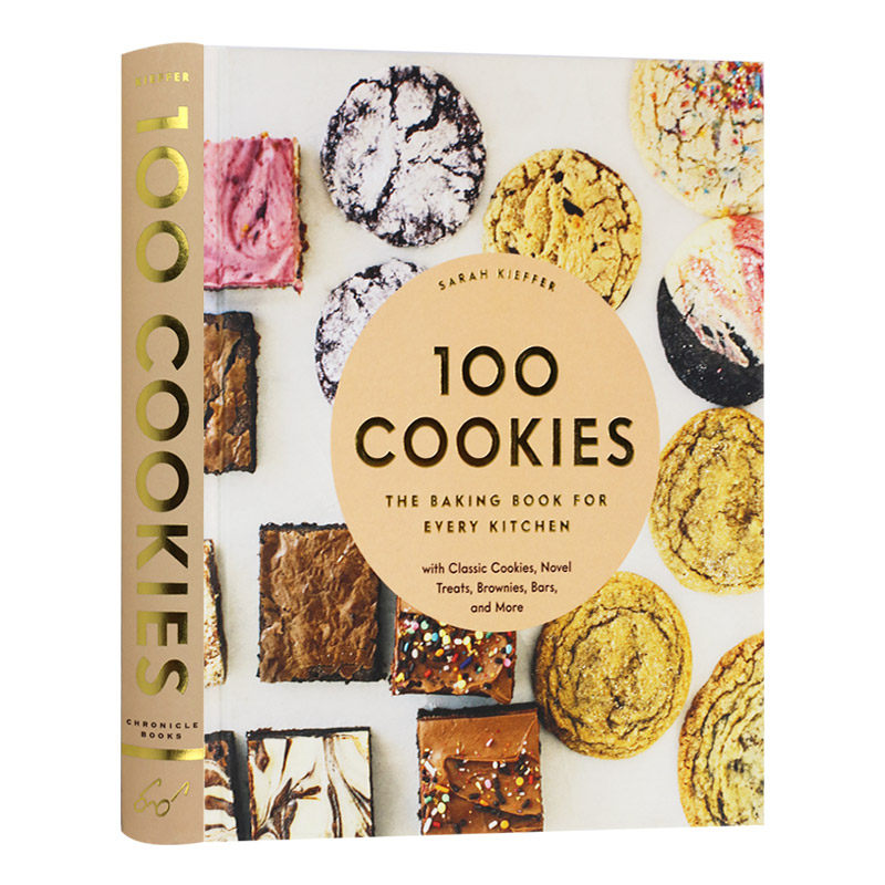 精装 英文原版 100 cookies 100种曲奇饼干 烘焙 英文版