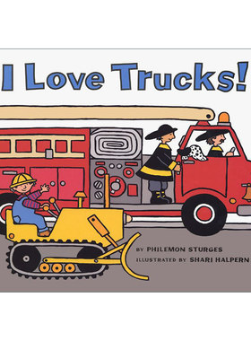 英文原版 I Love Trucks 我爱卡车 纸板书 英文版 进口英语原版书籍