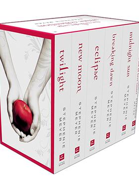 英文原版 Twilight Saga White Collection 暮光之城白色6册收藏套装 英文版 进口英语原版书籍