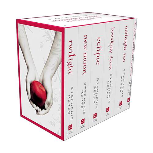 英文原版 Twilight Saga White Collection 暮光之城白色6册收藏套装 英文版 进口英语原版书籍