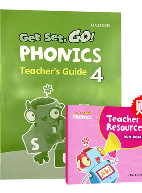 Get Set Go Phonics Teacher’s Guide 4 英文原版儿童启蒙 牛津幼儿自然拼读配套教师用书4级别 进口英语书籍见词能读听音能写