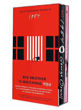 英文原版 George Orwell 2-Book Boxed Set 1984 and Animal Farm 乔治·奥威尔两册经典盒装套装 75周年 英文版进口英语原版书籍