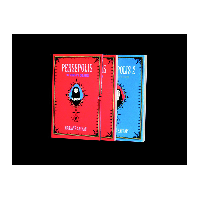 英文原版 Persepolis 2C Boxed Set 波斯波利斯系列两册套装 我在伊朗长大 传记类漫画 Marjane Satrapi 英文版 进口英语原版书籍