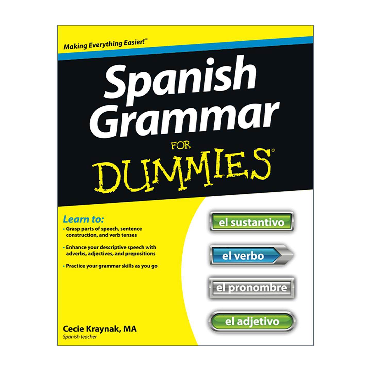 原版 Spanish Grammar For Dummies 西班牙语语法入门 进口原版书籍