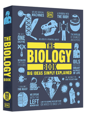 英文原版 The Biology Book 生物学 10-14岁青少年课外英语阅读精装图鉴 DK全彩铜版纸科普百科Big Ideas Simply Explained
